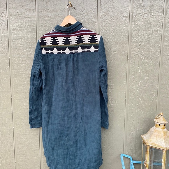 Altar’d State Button Down Dress Southwestern M - Picture 7 of 10
